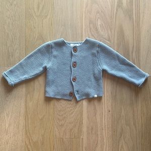 Oh Baby! Heather Blue Boys Sweater 0-6mo